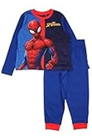 Disney Spiderman-pyjama van katoen, comfortabele en stijlvolle outfit voor jongens, Spiderman-design, , 6 Jaren