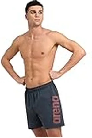 Arena Fundamentals Logo Boxer R Swim Trunks, asfalt-NESPOLA, L Men