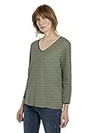 TOM TAILOR Dames Shirt met lange mouwen en 1022681, , XL