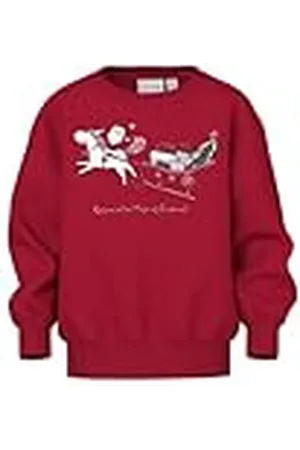 NAME IT Meisjes Nmfvismas Ls Nreg Sweat Bru Sweatshirt, , 92