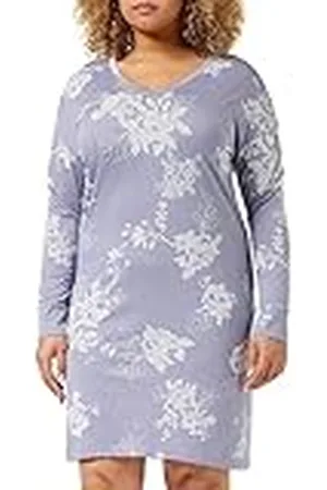 Triumph Nightdresses NDK LSL 10 CO/MD nachthemd, paars-donkere combinatie, 40