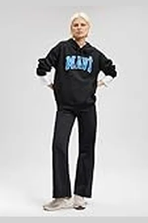 Mavi Logo Hooded Sweatshirt; Black, , L