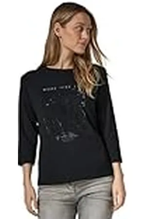 CECIL Shirt met glittermotief, , M