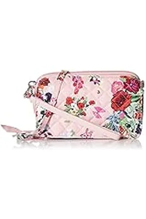Vera Bradley Dames katoen alles in één crossbody portemonnee met RFID-bescherming, , One Size