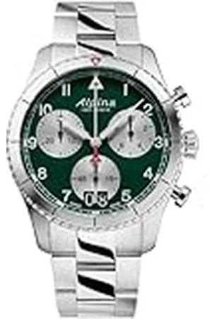 Alpina Analoog herenhorloge kwarts met roestvrijstalen armband mid-39674