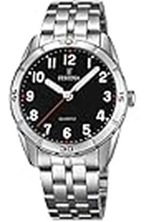 Festina Uniseks analoog kwartshorloge met roestvrij stalen armband F16907/3, , armband