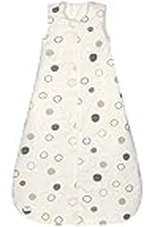 LÄSSIG LÄSSIG Baby slaapzak voor het hele jaar door zonder mouwen, uniseks, sleeping bag, interlock Circles offwhite, maat 86/92 13-24 maanden