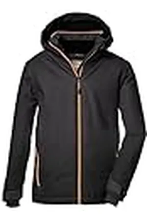 Killtec Jongens Ski-jas is een waterdichte/functionele jas met capuchon en sneeuwvanger KSW 177 BYS SKI JCKT, anthracite, 116, 39899-000