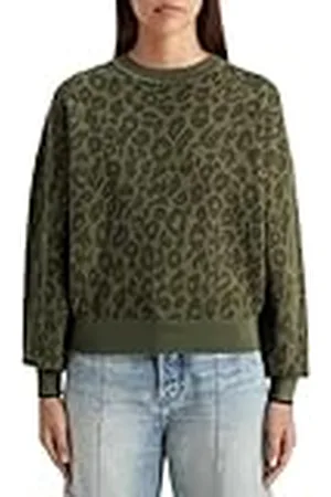 Scotch&Soda Dames Jacquard Relaxed Pullover Sweater, , XL