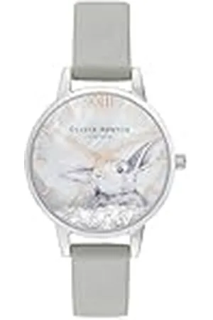 Olivia Burton Dames analoog kwarts horloge met lederen armband OB16WL86
