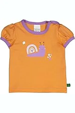 Green Cotton Baby meisjes Snail Puff S/S T-shirt, , 56 cm