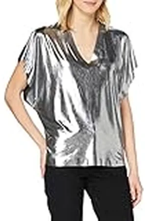 7 for all Mankind Dames S/S V-hals Top Shirt, , L