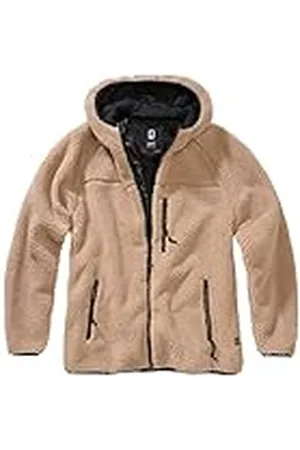 Brandit Teddy fleece jas met capuchon voor dames, winterjas, jacht, outdoor, fleece jas, , XL