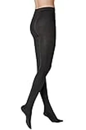 Kunert Dames panty 384000 Sensual Merino ondoorzichtig, gebreide panty, panty van merinowol, vochtregulerend en ademend, temperatuurregulerend, zwart, S (38-40EU)