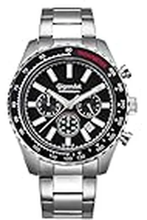 Gigandet Heren analoog Japans kwartsuurwerk horloge met roestvrij stalen armband 14VNAG28NE/001