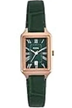 Fossil Raquel Horloge voor dames, quartz uurwerk met roestvrij stalen of leren band, 23MM