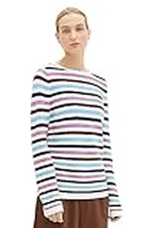 TOM TAILOR Basic gebreide trui voor dames van biologisch katoen, , XL