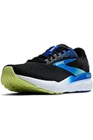 Brooks Ghost 16 Sneakers voor heren, zwart/kobalt/neo geel, 47,5 EU, , 47.5 EU