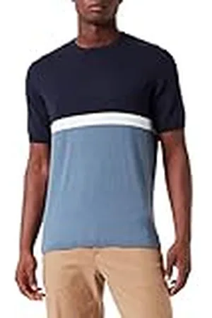 TOM TAILOR Uomini Gebreid shirt met strepen 1032032, , L