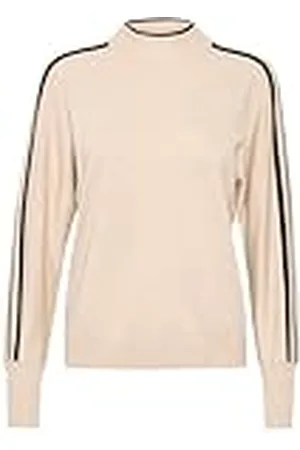 Kaffe Damestrui met hoge hals, strepen, casual, pasvorm, strak, gebreide heup-lengte, , M
