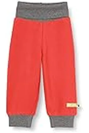 loud + proud Unisex kinderslang fleece broek, , 62-68