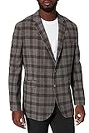 Hackett Heren Wl Grey Fancy Check Jacket, , 36