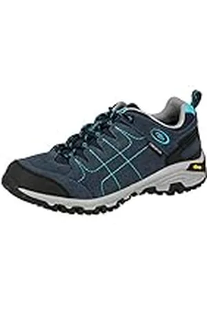 BRUTTING Mount Shasta Low Dames Halfhoge trekking- & wandelschoenen, Marineblauw/turquoise, 38 EU