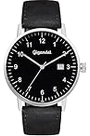 Gigandet Heren analoog Japans kwartsuurwerk horloge met lederen armband 5VNAG26NE/003