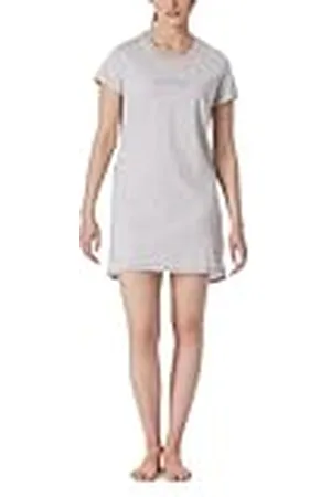 Schiesser Dames Bigshirt korte mouwen nachtkleding nachthemd, grijs-mel_181252, 38, , 38