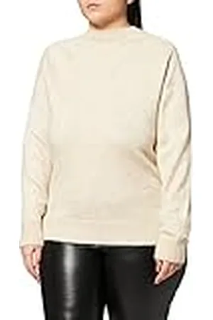 LTB Jeans Dames Walade Pullover Light Grey Mel White Pattern 12530, M