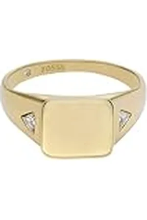 Fossil Dames Ellis gouden roestvrij stalen ring, JF047917103, Roestvrij staal, Geen edelsteen