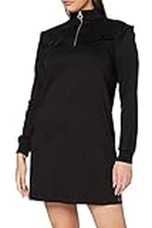 Scotch&Soda Dames smocked High Neck Jersey Jurk Jurk, , XS