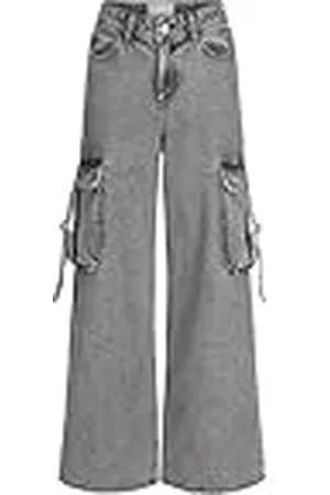 JACK & JONES JXTOKYO Wide Cargo MW Jeans DNM, , 31W / 32L