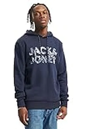 JACK & JONES JACK&JONES Heren JCOTECH Logo Sweat Hood Pullover met capuchon, , S