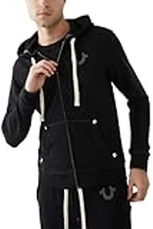 True Religion Heren Boeddha Logo Zip Hoodie met capuchon