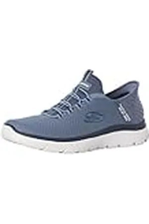 Skechers Heren Handsfree Slip-ins Summits HIGH Range Sneaker, Slate Mesh/Trim, 6.5 UK, , 40 EU