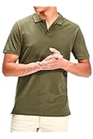 JACK & JONES Heren T-shirt Effen Polo T-Shirt, groen , XXL
