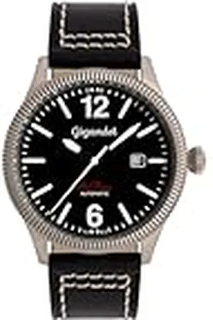 Gigandet Heren analoog Japans automatisch uurwerk horloge met lederen armband 5VNAG8NE/008
