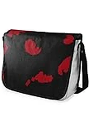 Bonamaison Digitale druk-tas met zwarte armband voor studenten, schooltassen voor meisjes en jongens, schoudertas, afmetingen: 29 x 36 cm