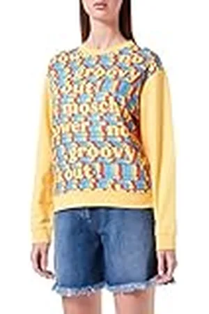 Moschino Dames Love Groovy Panel Print Sweatshirt, , 38