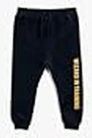 Koton Babyboys bedrukte katoenen joggingbroek met trekkoord, , 12-18 Maanden