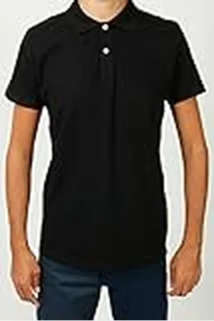 Bonamaison Heren T Piqué met polokraag in comfort fit polo shirt, , standaard
