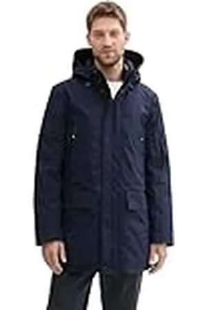 TOM TAILOR Heren 1042520 Parka, 10668-Sky Captain Blue, L, , L