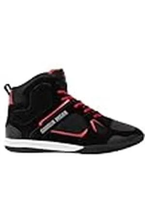 Gorilla Wear Bodybuilding Schoenen Troy High Tops - Zwart/ - Sport Vrije tijd Dagelijks Training Workout Veters met Logo Comfortabel Extra sterke grip voor heren, , 37 EU