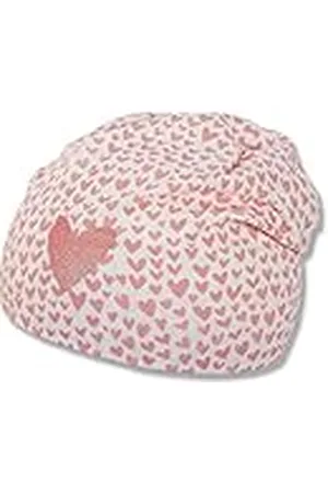 Sterntaler Slouch-beanie voor meisjes met hartmotief en hartpatroon, , 49 cm