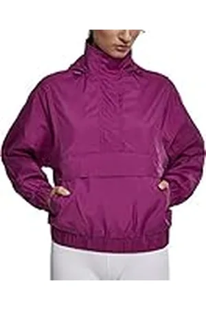Urban classics Windbreaker voor dames, lichte overjas, pull-over-jack, , 4XL