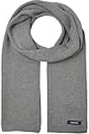 JACK & JONES Heren Gebreide Sjaal Trendy Halsdoek Warm Zacht Klassiek Winter Sjaal, Colour:Grey, Größe Accessoires:One size