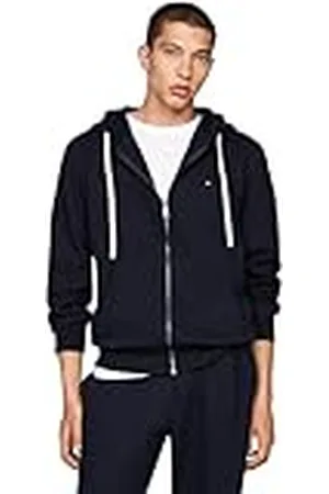 Tommy Hilfiger Heren ESSENTIAL FLEECE RITS DOOR MW0MW37234, Zip Through Sweatshirt, Blauw, S, , S