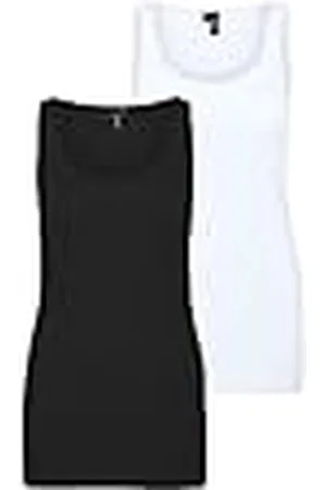 VERO MODA Damestop, Black/Pack:bright White, S