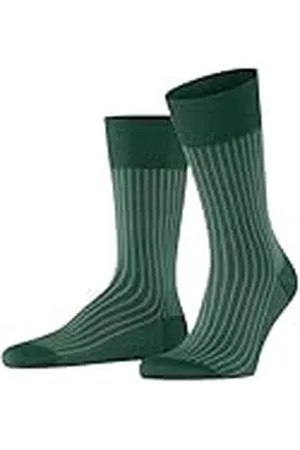 Falke Heren Sokken Oxford Stripe M So katoen gedessineerd 1 paar, , 41-42